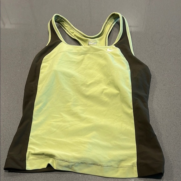 Nike vintage Lime Green and Black Tank Top - Picture 1 of 4